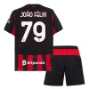 Camisola + Calções AC Milan Joao Felix 79 Criança Equipamento 1ª 2025-26